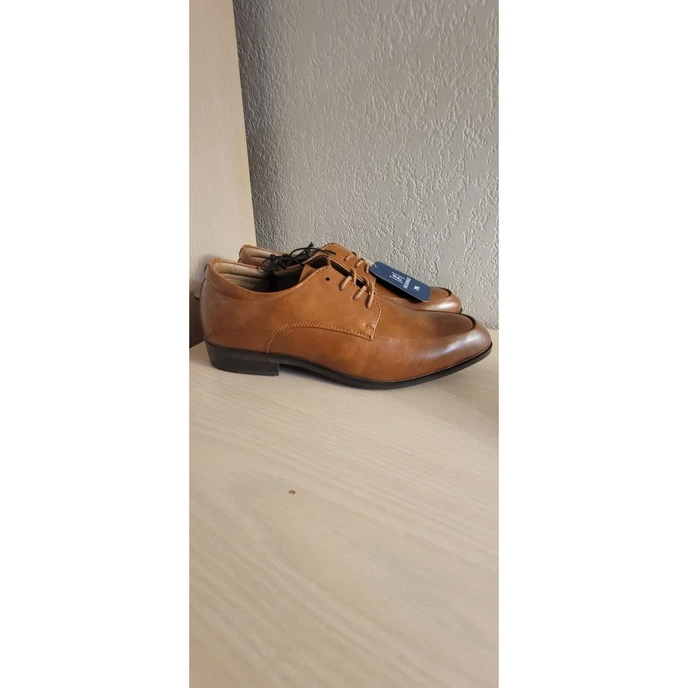M GE Tommy‎ Dress Oxford Memory Foam Brown Size 7 1/2